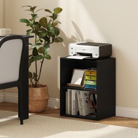 2-Cube Bookcase Floor Standing Open Bookshelf With 5-Position Adjustable Shelf (Option: Black)
