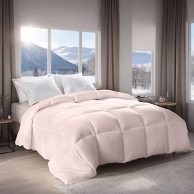 Pink Extra Large Plump Thick Duvet - Winter Enhanced Warmth With Skin-friendly Comfort. Bohemian Minimalist Checkered Design, Luxury Hotel-grade For B (Option: Pink-Q)