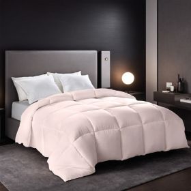 Pink Extra Large Plump Thick Duvet Enhanced Warmth Skin Friendly Comfort. Fits Single Double Beds. Luxury Hotel Grade Insert For Bedroom Use. Perfect (Option: Pink-Q)