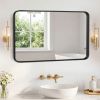 Wall Mirror With Rectangular Metal Frame