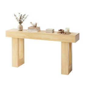 63-inch Narrow Combination Table, Sturdy Wooden Entry Table, With A Tabletop Thickness Of 5.9 Inches And A Load-bearing Capacity Of 155 Pounds. (Option: Wood)