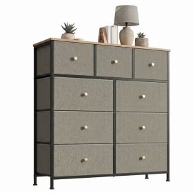 Fabric Dresser For Bedroom, Chest Of Drawers Organizer Storage Cabinet For Closet And Entryway (Option: Dark green9BC)