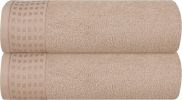 100% Cotton 2 Pack Oversized Bath Towel Set 28x55 Inches, Ultra Soft Highly Absorbant Compact Quickdry & Lightweight Large Bath Towels