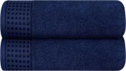 100% Cotton 2 Pack Oversized Bath Towel Set 28x55 Inches, Ultra Soft Highly Absorbant Compact Quickdry & Lightweight Large Bath Towels