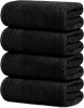 Pack of 4 Extra Large Bath Towels 30 x 60 Inches, 100% Cotton, Larger & Lighter Weight, Quicker to Dry, Super Soft and Absorbent, Perfect for Bathroom