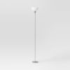 Torchiere Floor Lamp Black Minimalist Standing Light with 3-Way Switch Light Bulbs Not Included