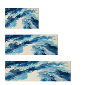 3-piece Kitchen Rug Set for Entrances/Hallways/Bathrooms (Color: As pic show, Type: Style B)