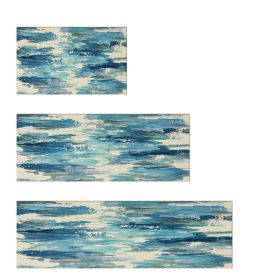 3-piece Kitchen Rug Set for Entrances/Hallways/Bathrooms (Color: As pic show, Type: Style C)