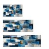 3-piece Kitchen Rug Set for Entrances/Hallways/Bathrooms