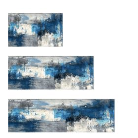 3-piece Kitchen Rug Set for Entrances/Hallways/Bathrooms (Color: As pic show, Type: Style J)