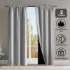 Rod Pocket Thermal Insulated with Coated Lining 52 in. W x 63 in. L Indoor Blackout Curtains (Set of 2)