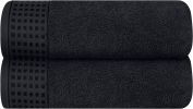 100% Cotton 2 Pack Oversized Bath Towel Set 28x55 Inches, Ultra Soft Highly Absorbant Compact Quickdry & Lightweight Large Bath Towels