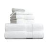 Soft Linen Luxury 6 Piece Towel Set, 2 Bath Towels 2 Hand Towels 2 Washcloths