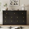 7 Drawer Dresser for Bedroom, Storage Cabinet With Metal Handles, Modern Closet Of Drawers for Living Room