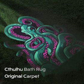 Octopus Bathroom Rug Non-Slip Mat -, Microfiber Absorbent Octopus Rug Non-Slip Backing, Unique Gift And Holiday Decor Rug For Tabletop Role Playing Ga (Option: greenA)