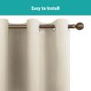 Polyester Grommets Thermal Insulated with Coated Lining 52 in. W x 84 in. L Indoor Blackout Curtains (Set of 2)
