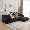 Modern Memory Foam Compressed Sofa,Large Sectional Couches for Living Room,Pet-Friendly Cloud Modular Sectional Sofa,Corduroy Fabric