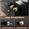 9 Drawer Dresser for Bedroom, Storage Cabinet With Metal Handles, Modern Closet Of Drawers for Living Room