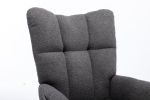 Rocking Chair, Soft Teddy Velvet Fabric Rocking Chair for Nursery