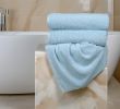 Pack of 4 Extra Large Bath Towels 30 x 60 Inches, 100% Cotton, Larger & Lighter Weight, Quicker to Dry, Super Soft and Absorbent, Perfect for Bathroom