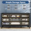 9 Drawer Dresser For Bedroom, Wood Storage Cabinet With Metal Handles, Modern Closet Of Drawers for Living Room