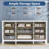 9 Drawer Dresser For Bedroom, Wood Storage Cabinet With Metal Handles, Modern Closet Of Drawers for Living Room