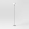 Torchiere Floor Lamp Black Minimalist Standing Light with 3-Way Switch Light Bulbs Not Included