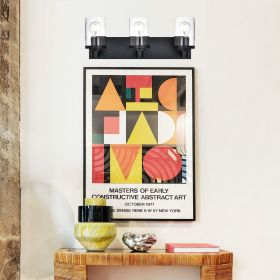 Black Bathroom Vanity Light Fixture (Numbers of Light: 3-Light)