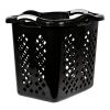 Lamper 2 Bushel Laundry Basket, Black/Silver