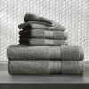 Soft Linen Luxury 6 Piece Towel Set, 2 Bath Towels 2 Hand Towels 2 Washcloths