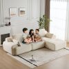 Modern Memory Foam Compressed Sofa,Large Sectional Couches for Living Room,Pet-Friendly Cloud Modular Sectional Sofa,Corduroy Fabric