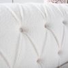 84.65" Rolled Arm Chesterfield 3 Seater Sofa.