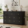 7 Drawer Dresser for Bedroom, Storage Cabinet With Metal Handles, Modern Closet Of Drawers for Living Room