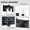 Black Bathroom Vanity Light Fixture