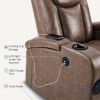 Recliner Sofa with Power Recline, Adjustable Split Back, USB Charging, Bluetooth Speakers & LED LightingRecliner Sofa with Power Recline