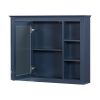 35'' x 27.5'' Medicine Cabinet, Wall Mounted Bathroom Storage Cabinet, Modern Bathroom Wall Cabinet with Mirror