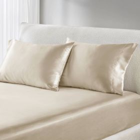 Luxury 2 PC Pillowcases King (Color: as Pic)