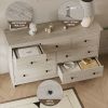 7 Drawer Dresser for Bedroom, Storage Cabinet With Metal Handles, Modern Closet Of Drawers for Living Room
