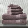 Soft Linen Luxury 6 Piece Towel Set, 2 Bath Towels 2 Hand Towels 2 Washcloths