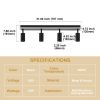 3-Lights LED Track Lighting Fixtures, Flexible Black Ceiling Directional Spot Light