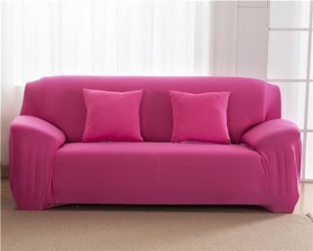 Solid Corner Sofa Covers Couch Slipcovers Elastica Material Sofa Skin Protector Cover Sofa Armchair (Option: 7-PillowcaseÃ—2)