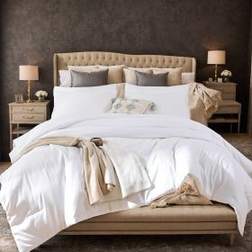 Polyester Brushed Single Quilt Core, Dot Quilting, Microfiber Filling, Suitable For All Seasons, Down Quilt Alternative, Breathable And Warm,CPC (Option: 263cmx229cm 2pcs)