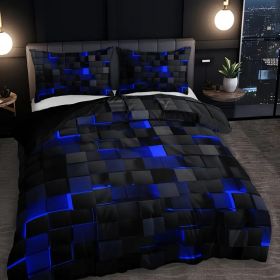Abstract Grid Series Quilt Cover Digital Printing Bedding (Option: 6 Style-240 X220 Three Pieces)