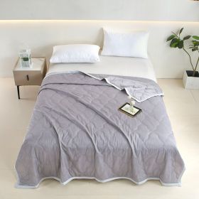 1pc Innovative Soundwave Design Ultra Soft Thin Quilt, Cozy & Breathable All-Season Reversible Comforter For Hot Sleepers, Ideal Lightweight Bedding F (Option: 100X150cm)
